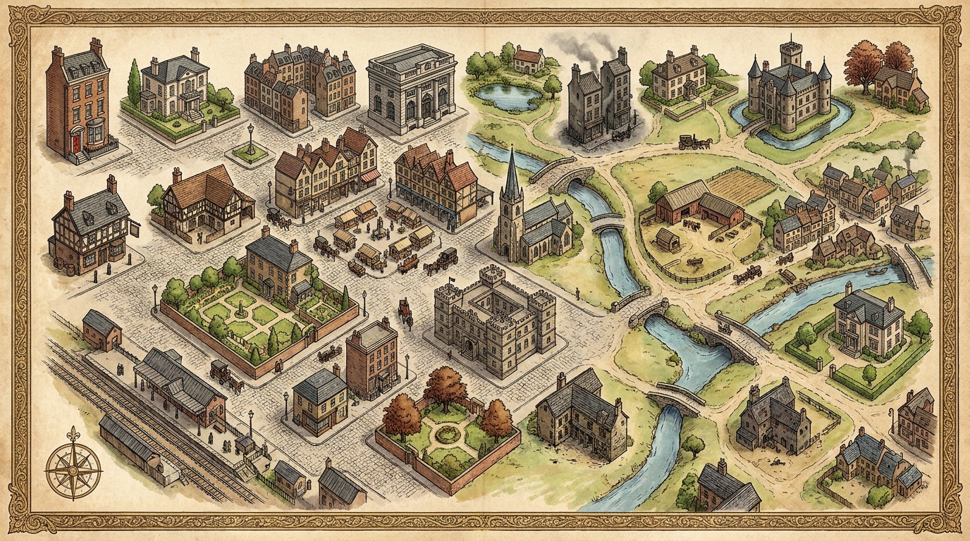 Map: The Adventures of Sherlock Holmes