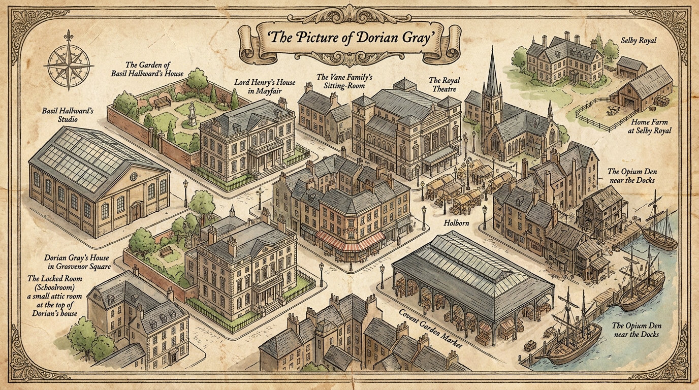 Map: The Picture of Dorian Gray