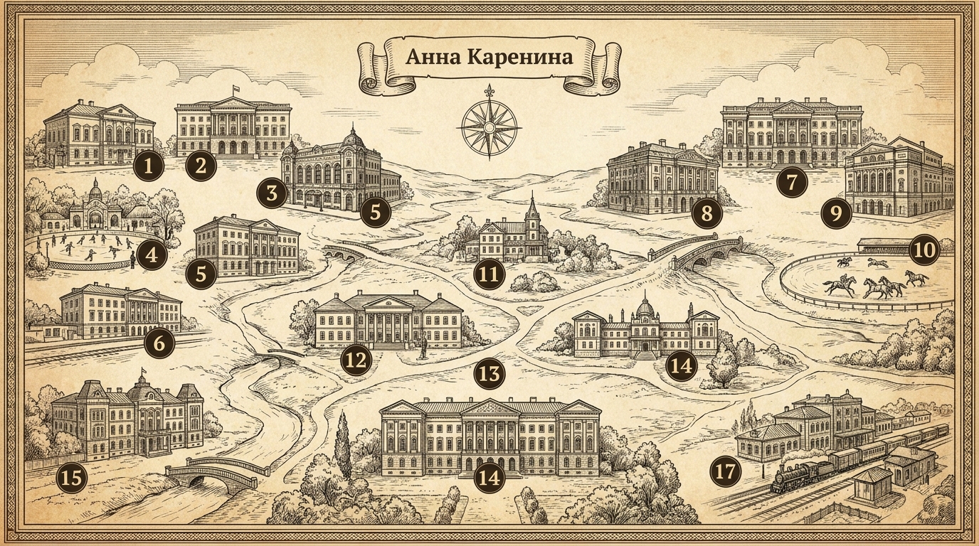 Карта: Анна Каренина